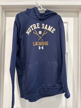 Under Armour Notre Dame Lax Hoodie Large